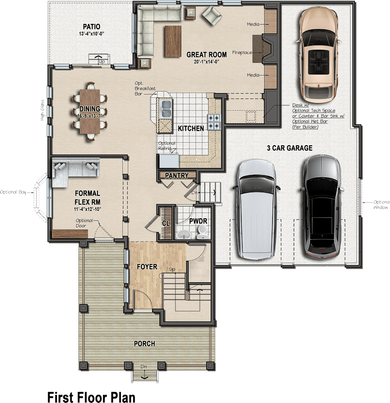 First floor plan for riverview estates west simplicity series