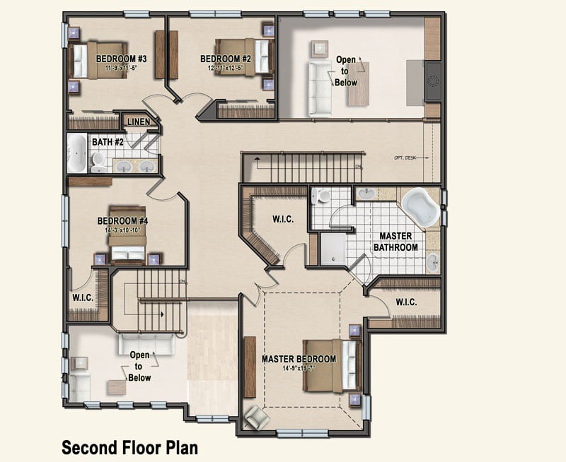 Plan 6 second floor plan