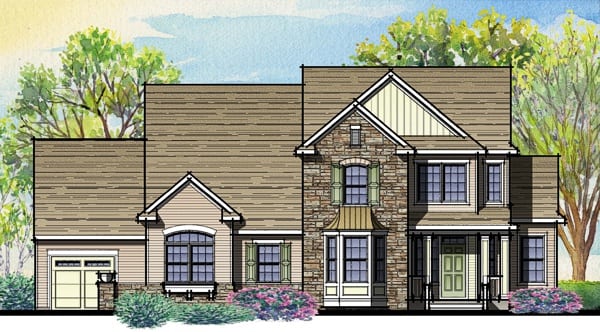 plan7atra Sketch of Fairway Model Single Family Home